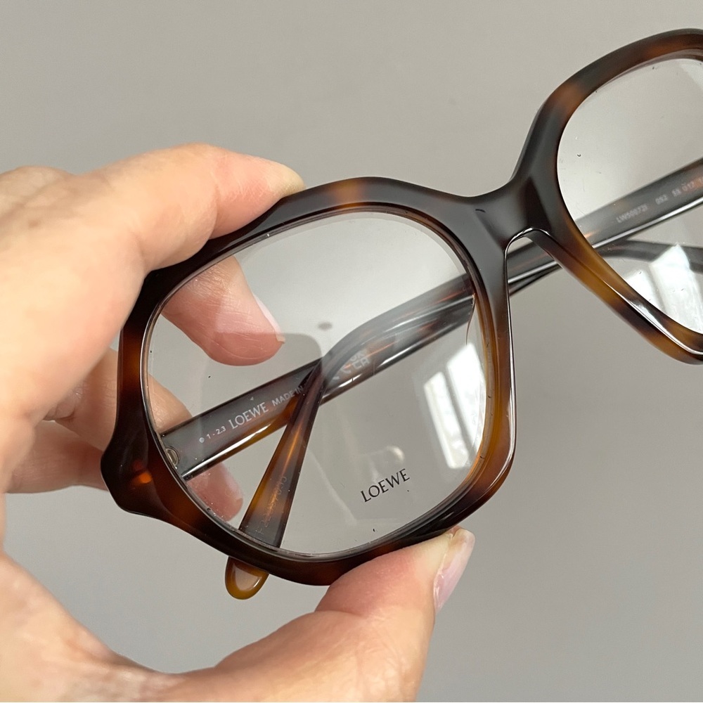 Loewe Square Geometric Tortoiseshell Oversized Glasses Frames - new without box! - Picture 5 of 10